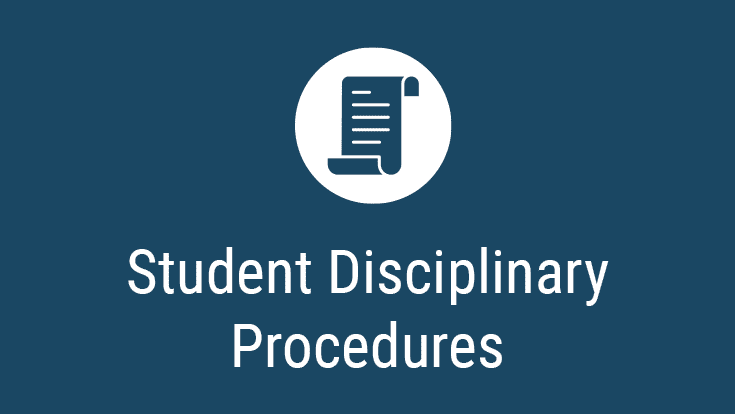 Student Disciplinary Procedures