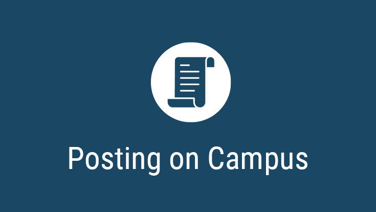 Posting on Campus